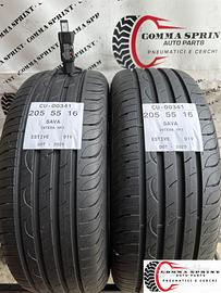 2 PNEUMATICI 205/55 R16 SAVA ESTIVE SEMINUOVE