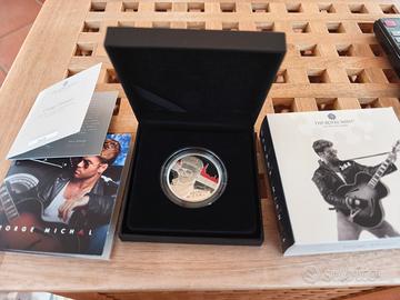 George Michael 2 Pound silver coin limited edition
