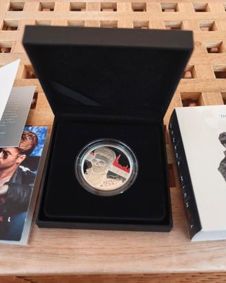 George Michael 2 Pound silver coin limited edition