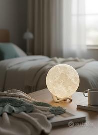 Lampada a forma di luna