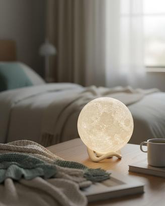 Lampada a forma di luna