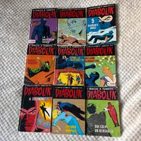 Lotto diabolik anni 60-70 numeri originali in lire