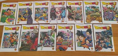 Lotto Dragonball super da 1 a 13 con cartolina