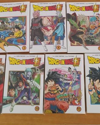Lotto Dragonball super da 1 a 13 con cartolina