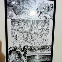 Quadro anime Goku vs Beerus