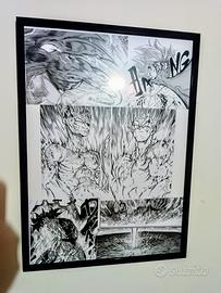 Quadro anime Goku vs Beerus