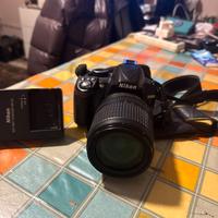 Machina fotografia Nikon D3100 -nero con obietivo