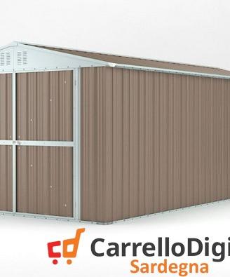 Box garage auto in Acciaio 327x611 19mq tortora