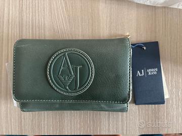 portafoglio da donna Armani Jeans colore verde