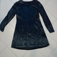 vestito velluto nero taglia 44