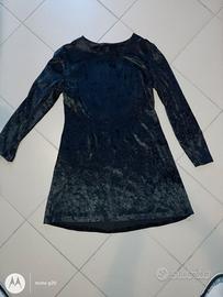 vestito velluto nero taglia 44