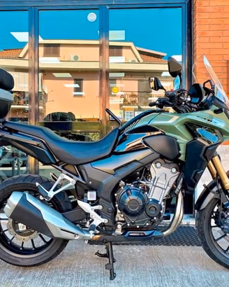 HONDA CB500 X (2022)-10700km - garage- full- verde