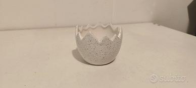 Vaso in ceramica bianco