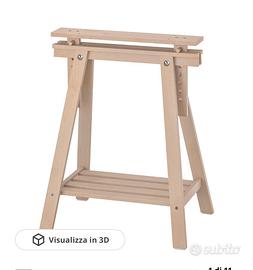 Coppia Cavalletti scrivania Ikea