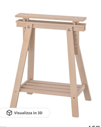 Coppia Cavalletti scrivania Ikea