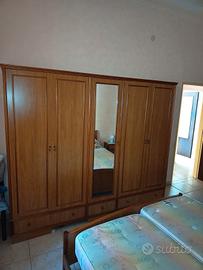 camera da letto in legno 