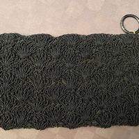 Borsa a mano con ricamo perline