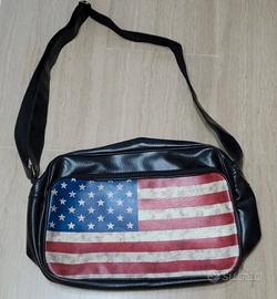 borsa messenger bandiera americana stile urb