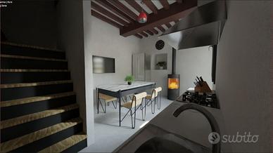 TERRACIELO INDIPENDENTE DA RISTRUTTURARE