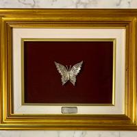 Quadro farfalla argento titolo 800