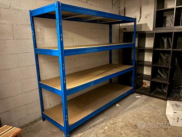 Scaffale 4 ripiani carichi pesanti