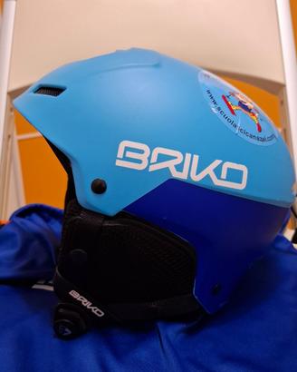 casco sci  Briko junior taglia S + occhiali da sci
