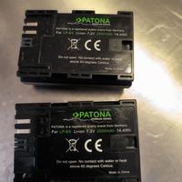 n 2 batterie Patona LP-E6 per Canon