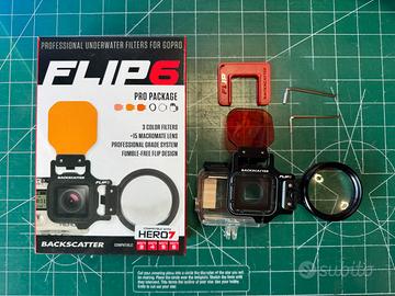 GoPro filtro rosso e macro - Backscatter Flip 6
