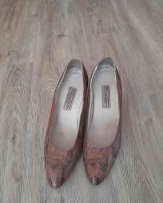 Scarpe donna pelle di pitone 