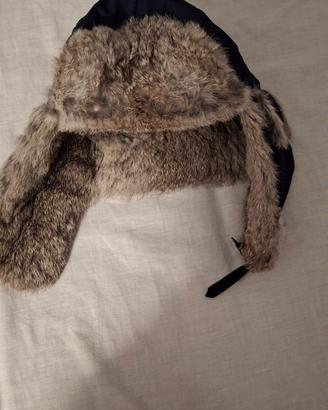 cappello in pelliccia di coniglio 