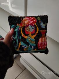 cuscino modalità punto e croce fatta da me