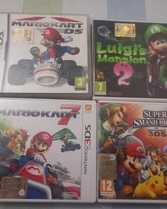 Lotto 4 giochi nintendo 3ds-ds in ITALIANO 