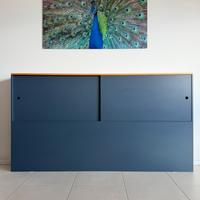 Testata letto o divano in legno contenitiva