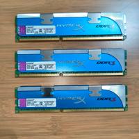 DDR3 1600 Kingstone HYPERX 6GB (Kit 2x3GB)
