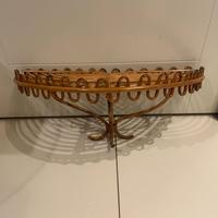 mensola sospesa in rattan di Albini , Italia '60