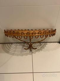 mensola sospesa in rattan di Albini , Italia '60