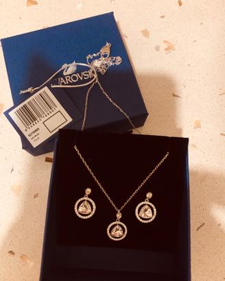 Set orecchini e collana Swarovski in cristallo