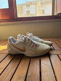Nike ballestra 2 bianche/oro tg 5 (37 ita)