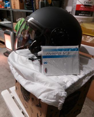 Casco jet Caberg Riviera V3 taglia XXL