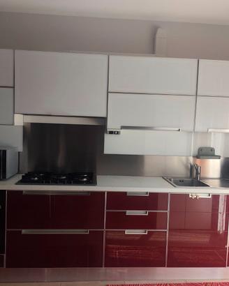 Cucina 310 cm Scavolini in vetro