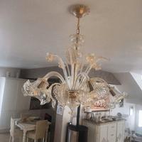 Lampadario in vetro di murano