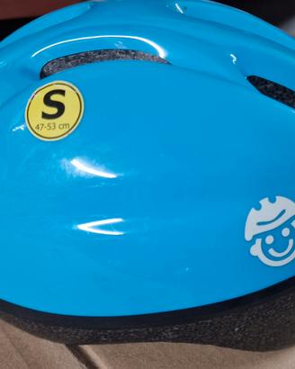 casco bici bambini taglia S (47-53) azzurro