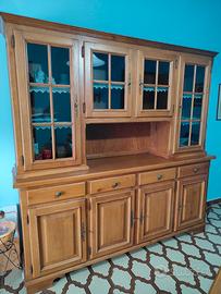 credenza tavolo e sedie in rovere