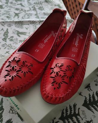 MOCASSINO ROSSO SUSIMODA (vera pelle)