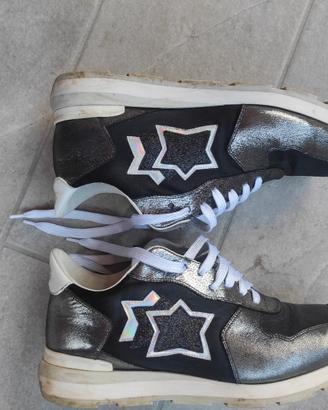 belle scarpe Atlantic Stars n 45 nero e silver 