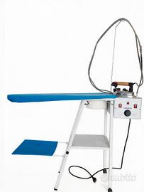 Tavolo da stiro professionale con caldaia e ferro