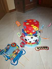 torta scenografica tema paw patrol
