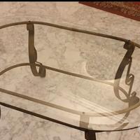 Tavolino da salotto in cristallo 