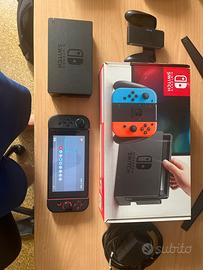 Nintendo switch neon  +  custodia