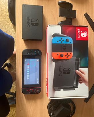 Nintendo switch neon  +  custodia